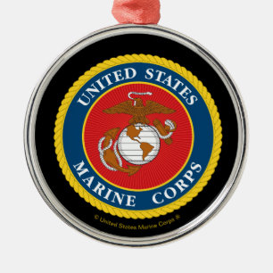 Adorno Metálico Sello del Cuerpo de Marines - Plano