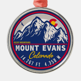 Adorno Metálico Selva Mount Evans 14er - Montañas Colorado