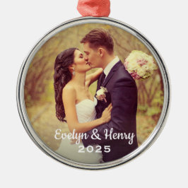 Adorno Metálico Sencillamente Elegante foto Monograma de guión bla