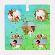 Sencillo collage de fotos en círculo personalizado