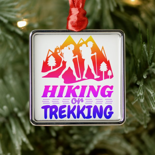 Adorno Metálico Senderismo o senderismo (Árbol)