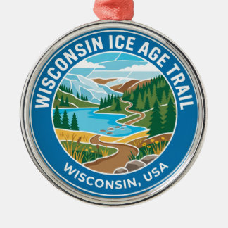 Adorno Metálico Sendero Nacional Escénico de la Era de Hielo de Wi