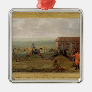 Adorno Metálico Señor Portmore Watching Racehorses en ejercicio en