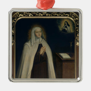 Adorno Metálico Señora Acarie conocida como Marie de l'Incarnatio