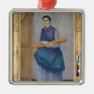 Adorno Metálico Señora Carrying Bread, 1889