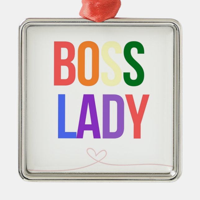 ADORNO METÁLICO SEÑORA DE BOSS (Frente)
