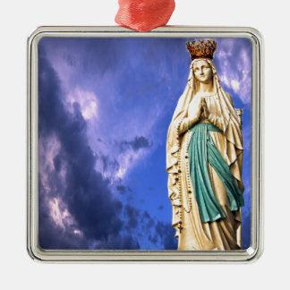 Adorno Metálico Señora de Lourdes