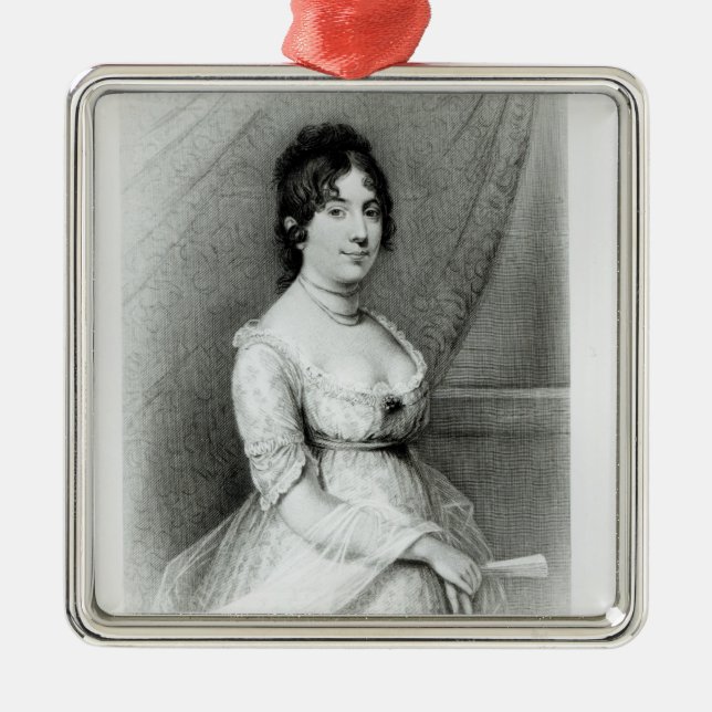 Adorno Metálico Señora James Madison, Dolley Payne, c.1804-55 (Frente)