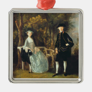 Adorno Metálico Señora Lloyd y su hijo de Thomas Gainsborough el