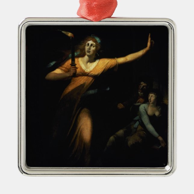 Adorno Metálico Señora Macbeth Sleepwalking, 1783 (aceite en lona) (Frente)