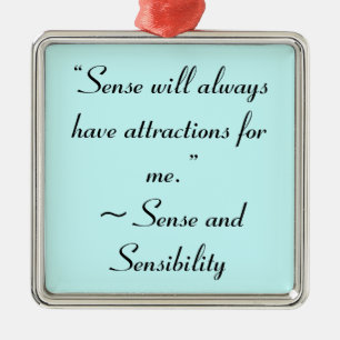 Adorno Metálico Sense Siempre Me Atraerá Cita De Jane Austen