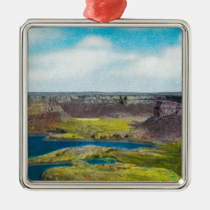 Adorno Metálico Seque el parque de estado de las caídas, presa