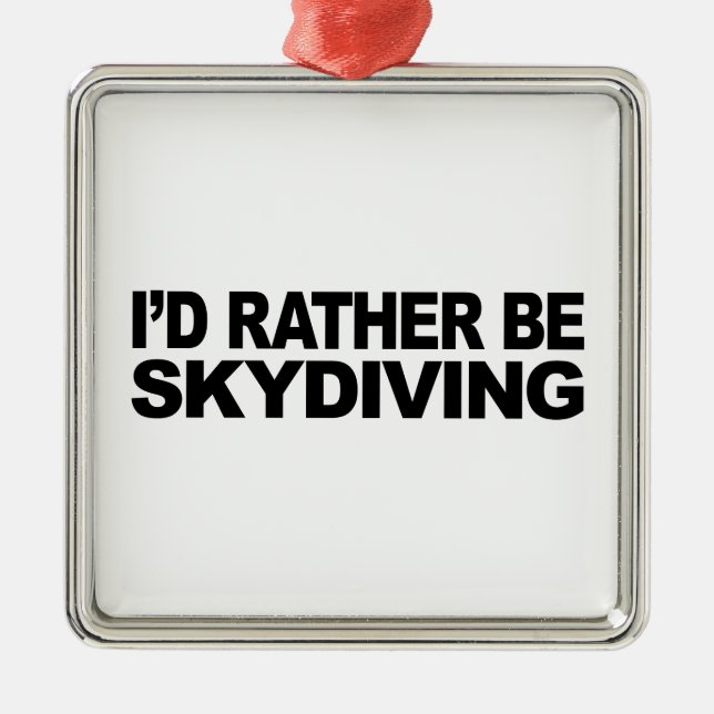 Adorno Metálico Sería bastante Skydiving (Frente)
