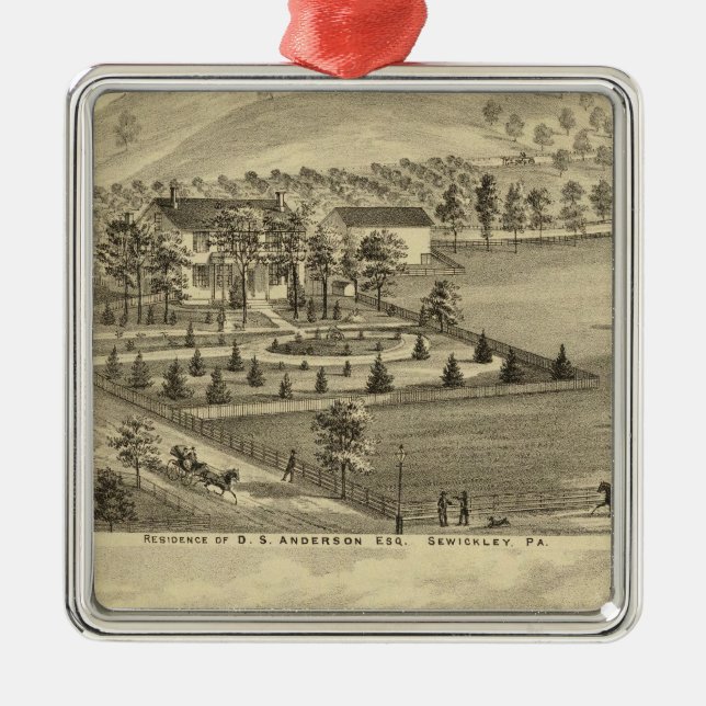 Adorno Metálico Sewickley Pennsylvania (Frente)