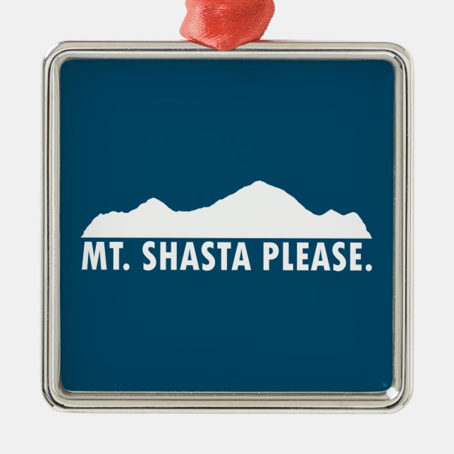Adorno Metálico Shasta California Por Favor (Frente)