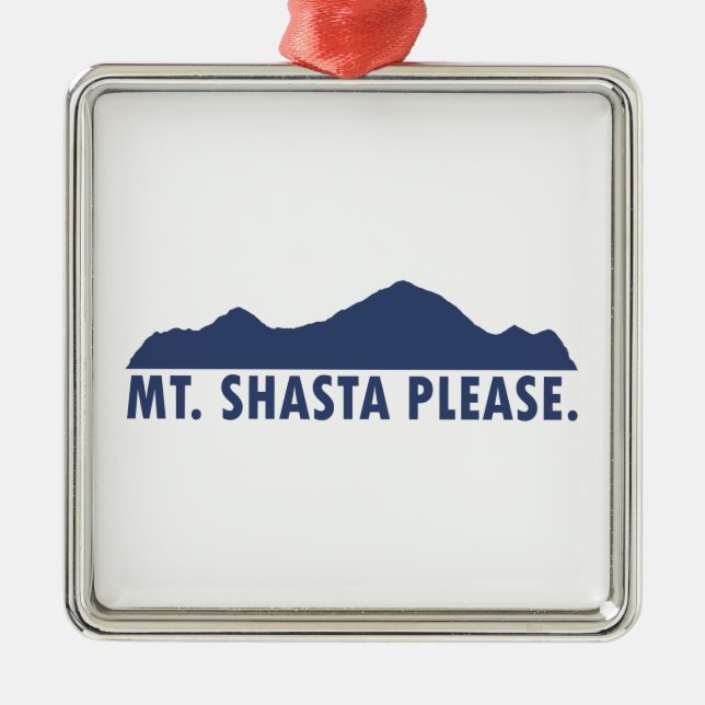 Adorno Metálico Shasta California Por Favor (Frente)