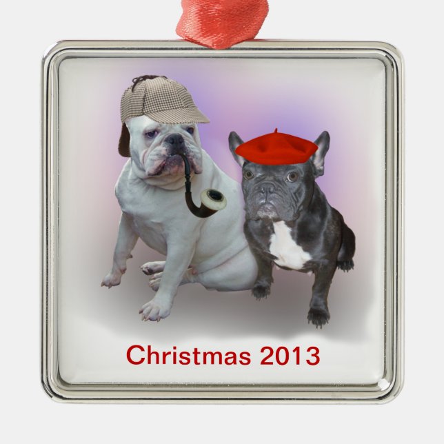 Adorno Metálico Sherlock y el Dr. (Frente)