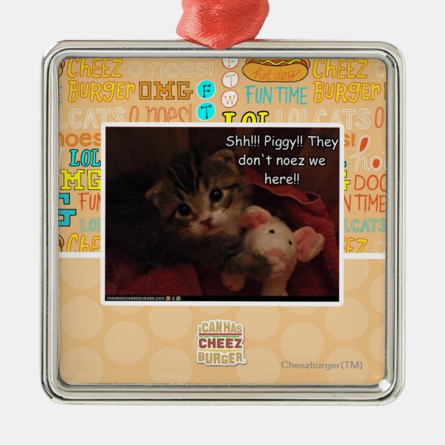 Adorno Metálico ¡Shh!!! ¡Guarro!! (Frente)