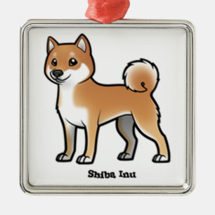 Adorno Metálico shiba inu