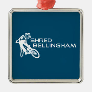 Adorno Metálico Shred Bellingham Washington Mountain Biking