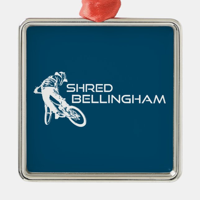 Adorno Metálico Shred Bellingham Washington Mountain Biking (Frente)