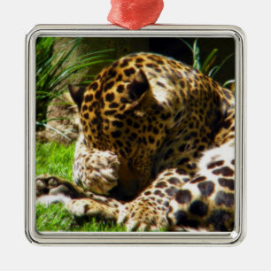 Adorno Metálico Shy Leopard