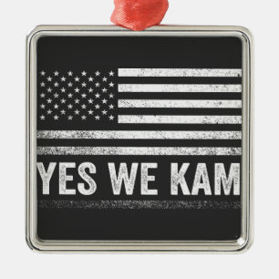 Adorno Metálico Sí, la bandera estadounidense de We Kam 2024