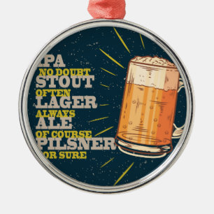 Adorno Metálico Siempre Cerveza
