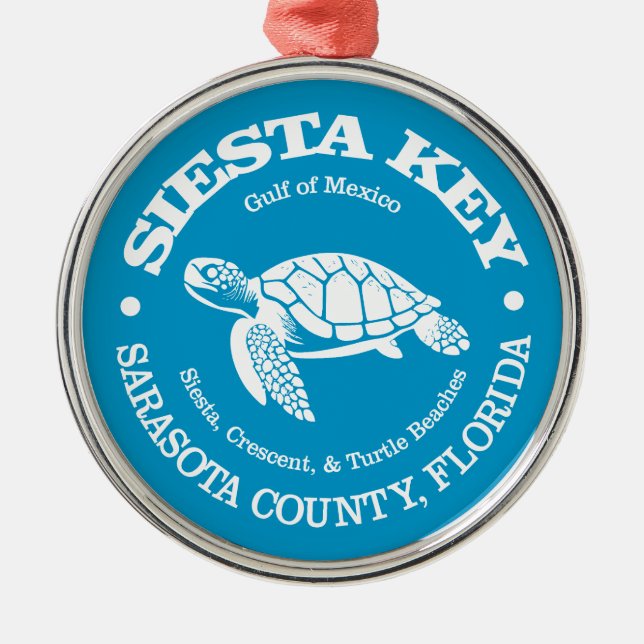 Adorno Metálico Siesta Key (tortuga marina) (Frente)