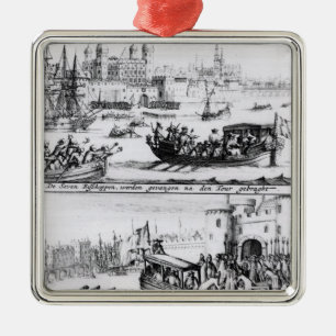 Adorno Metálico Siete obispos van a la torre, 1688