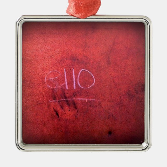 Adorno Metálico ¿Significa hola? (Frente)