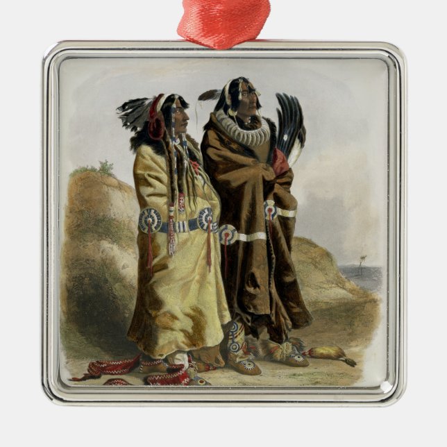 Adorno Metálico Sih-Chida y Mahchsi-Karehde, indios de Mandan, pla (Frente)