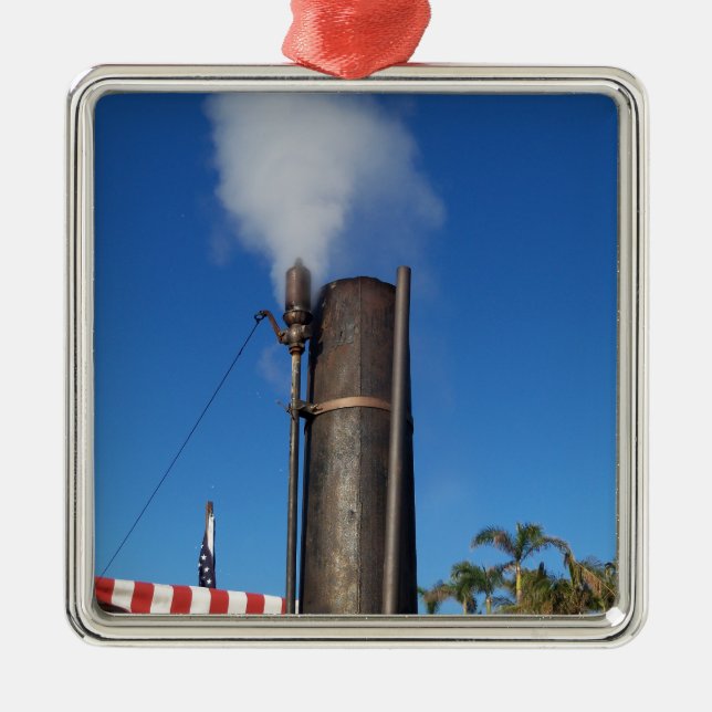 Adorno Metálico Silbato de vapor anticuado (Frente)