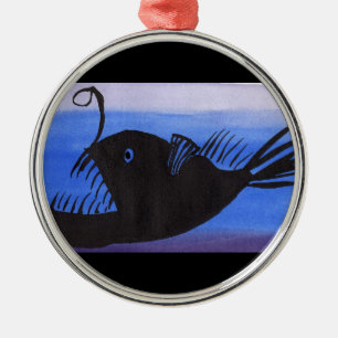 Adorno Metálico Silueta de los pescados de pescador