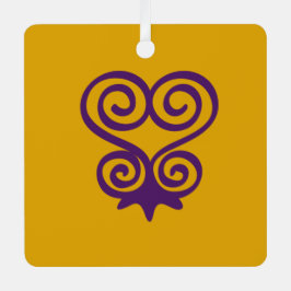 Adorno Metálico Símbolo de Adinkra (Sankofa)