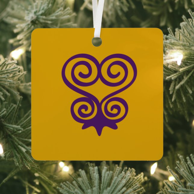 Adorno Metálico Símbolo de Adinkra (Sankofa) (in situ)