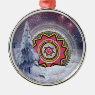 Adorno Metálico Símbolo de chumash