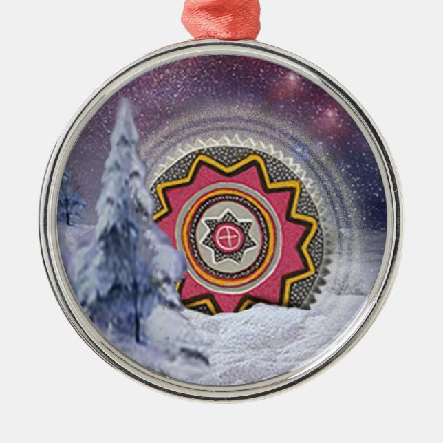 Adorno Metálico Símbolo de chumash (Frente)