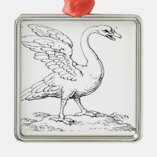 Adorno Metálico Símbolo de cisne de amor y fidelidad Arte refinado