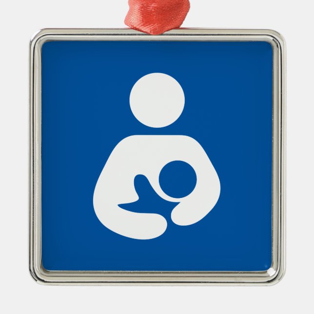 Adorno Metálico Símbolo de cuidado/de amamantamiento (Frente)