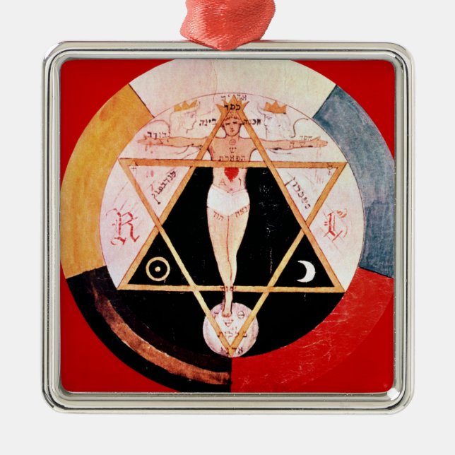 Adorno Metálico Símbolo de Rosicrucian de la orden hermética (Frente)