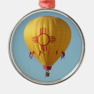 Adorno Metálico Símbolo de Zia Sun símbolo de globo de aire calien
