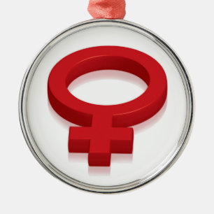 ADORNO METÁLICO SÍMBOLO FEMENINO DE LA SUPREMACÍA