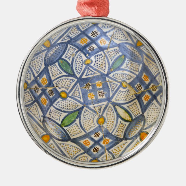 Adorno Metálico símbolo griego antiguo motivo étnico de cerámica m (Frente)