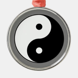 Adorno Metálico Símbolo Yin y Yang (taoísta chino Taijitu)