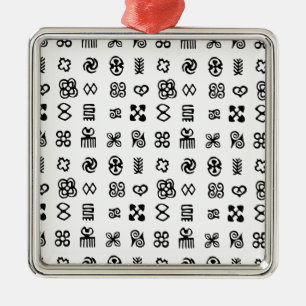 Adorno Metálico Símbolos africanos de Adinkra