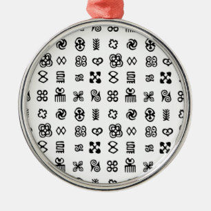 Adorno Metálico Símbolos africanos de Adinkra