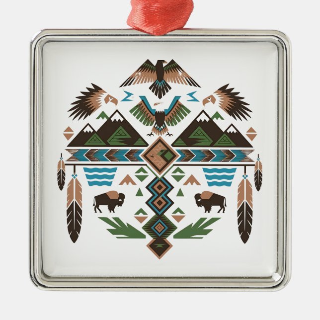 Adorno Metálico Símbolos sagrados (Frente)