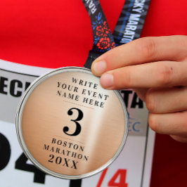 Adorno Metálico Simple competencia clásica de medallas de bronce t