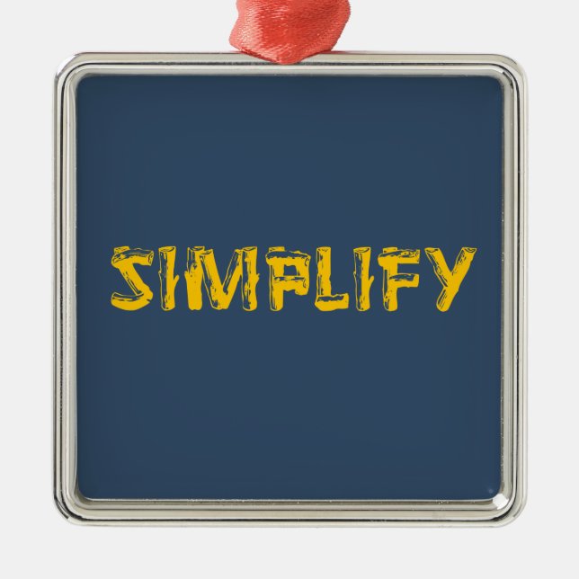 Adorno Metálico Simplificar (Frente)